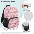 thumbnail image 7 of KEIAHUAN Pink Bow Deer School Backpack for Girls, Smooth Double Zippers Daypack, Large Capacity 17 Inch Bookbag Fits 14 Inch Laptop, Dual Side Mesh Holders for Boys Kids Field Trips, 7 of 7