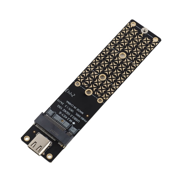 Adaptador de Tipo c nvme A USB, M.2 Al Adaptador USB 10Gbps Lector de Convertidor de Enchufe y Juego de Disco Duro para M.2 Bkey