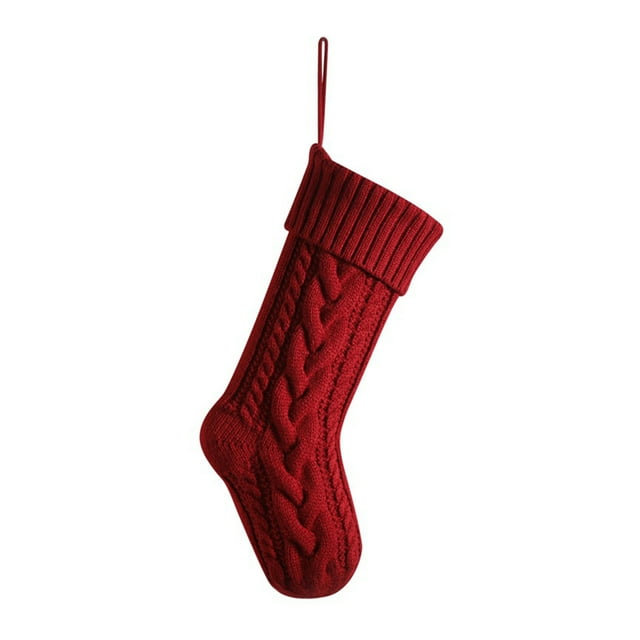 ziyahi Chaussettes Tricotées Exquises Confortables Résistantes à l'Usure Bas de Noël Type A