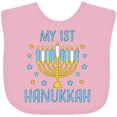 thumbnail image 3 of Inktastic My 1st Hanukkah with Menorah and Stars Boys or Girls Baby Bib, 3 of 4