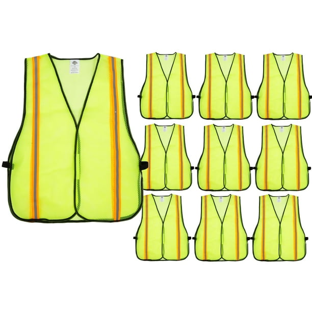 Chaleco de seguridad Dazonity de malla reflectante de alta visibilidad