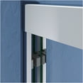 thumbnail image 2 of JERFIT 72" Semi-Frameless Sliding Shower Door, Adjustable Width 56-60 Inch, Chrome Finish with 304 Stainless Steel Handles, 1/4" Certified Tempered Glass for Bathroom, 2 of 5