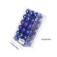 thumbnail image 3 of CHGBMOK 36PCS Christmas Ball Ornaments for Xmas Christmas Tree Decorations, Shatterproof Christmas Ball Decorations for Holiday Wedding Prty Decoration - 1.57"(40mm) - Blue, 3 of 5