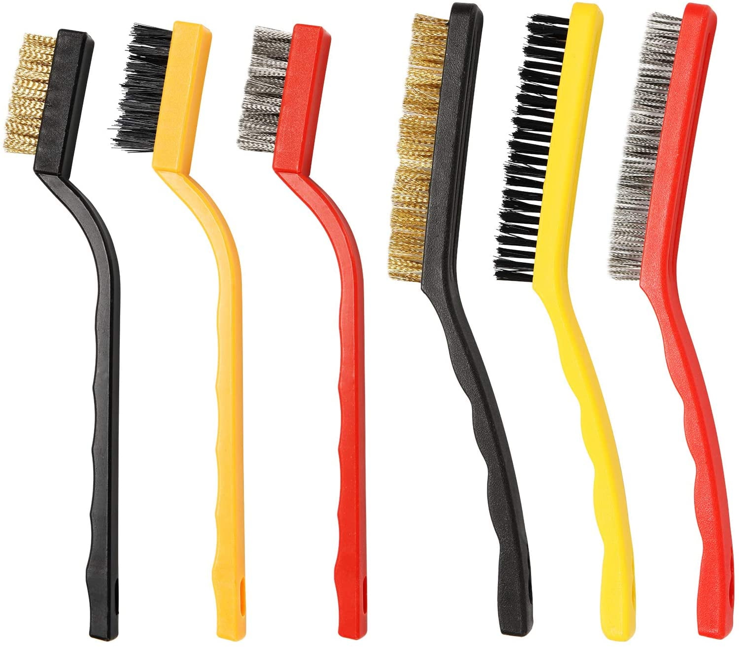 Wire Brushes (Stainless Steel, Brass And Nylon) For Cleaning Welding
