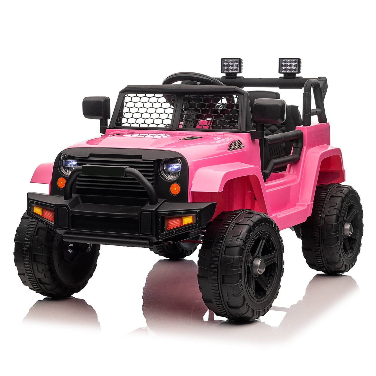 CIPACHO 12V Kids Ride on SUV Car, 3 Speed Remote Control Electric Car, Pink