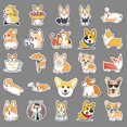 thumbnail image 4 of Lindas pegatinas de perro Corgi naranja,50PCS pegatinas de Corgi impermeables botellas de agua,Aes, 4 of 5