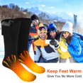 thumbnail image 3 of GPCT Unisex Cold Winter Warm Socks Electric Heated Socks Rechargeable Battery Heated Socks, 3 of 10