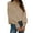 Khaki, variant on Vedolay Womens Long Sleeve Tops Women's Crewneck Oversized Knit Warm Side Slit Pullover Sweater,Green L