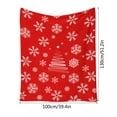thumbnail image 3 of kladzum Christmas Decorations Series Throw Blanket, Flannel Warm Cover Blankets Cozy Microfiber Winter Shawl Blanket, Bed, Sofa, Chair, Travel, Christmas Blanket Holiday Gifts for Women 51x39, 3 of 5