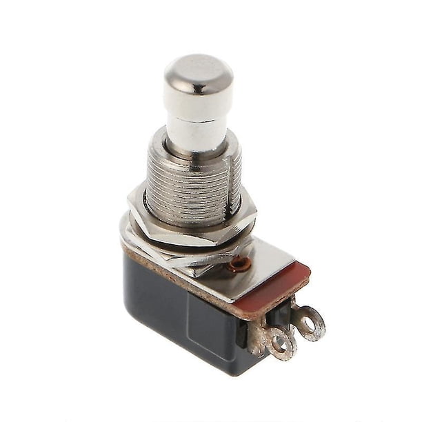 Spst Momentary Soft Touch Push Button Stomp Foot Pedal Interruptor de guitarra eléctrica