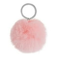 thumbnail image 4 of Fuzzy Ball Keychain Supple Comfortable Lovely Key Rings Adorable Practical Key Chains Women for Children Adults Elderly Students Pink 5cm, 4 of 7