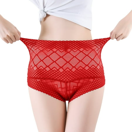 

ZMHEGW 12 Packs Underwear Women Lace Solid Color High Elastic High Retraction Boxer Hollow Out Skin Refreshing Breathable Panties