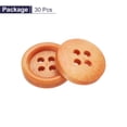 thumbnail image 3 of Uxcell 30pcs 24L Wooden Sewing Button 5/8"(15mm) 4 Holes Wood Round Craft Replacement Buttons for Clothing DIY Crafts Decoration, Light Brown, 3 of 6