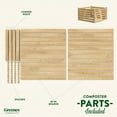 thumbnail image 5 of Greenes Fence 309.17 gal. Beige Wood and Cedar Multi-Stage Composting Bin, 5 of 8
