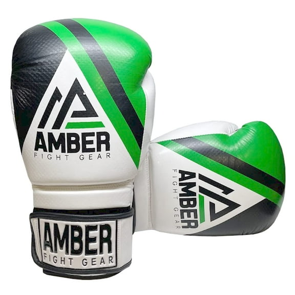 Fury Boxing Gloves - Kickboxing, Muay Thai Training Gloves, Sparring Punching Bag Mitts, Durable PU, Shock-Absorbing Foam Core, Non-Slip Wrist Support, Multi-Sport Glove, 16oz, Green/Black