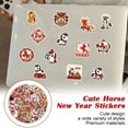 thumbnail image 3 of 61Pcs Lunar New Year Stickers Year of the Horse Decorative Decals for Water Bottles Laptops and Greeting Cards Festive Holiday Party Supplies, 3 of 6