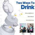 thumbnail image 6 of 64oz Half Gallon Motivational Water Bottle with Time Marker & Straw, BPA-Free Leakproof Sports Jug with 2-in-1 Chug & Straw Lid, Paracord Handle for Travel Gym, 6 of 8