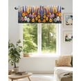 thumbnail image 6 of Curtain Valance for Windows,Garden Flower Oil Painting Art Kitchen Valances Rod Pocket Short Curtains,Blossom Daisy Lavender Floral Window Treatment Panel for Bedroom Bathroom 54x18in, 6 of 9