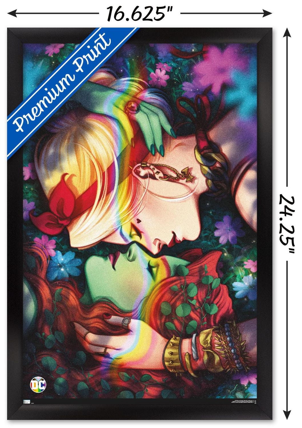 DC Comics - Harley Quinn and Poison Ivy Pride Wall Poster, 22.375" x 34"