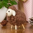 thumbnail image 3 of Handmade Felt Sheep Miniature Decoration Christmas Tree Hanging Ornament Felt Sheep Figurines，Small Color Lamb, 3 of 4