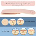 thumbnail image 3 of Exfoliating Glove and Bath Sponge Set for Shower, TRIANU Exfoliating Back Scrubber, Bath Back Scrubber for Men and Women, Pink, 3 of 8