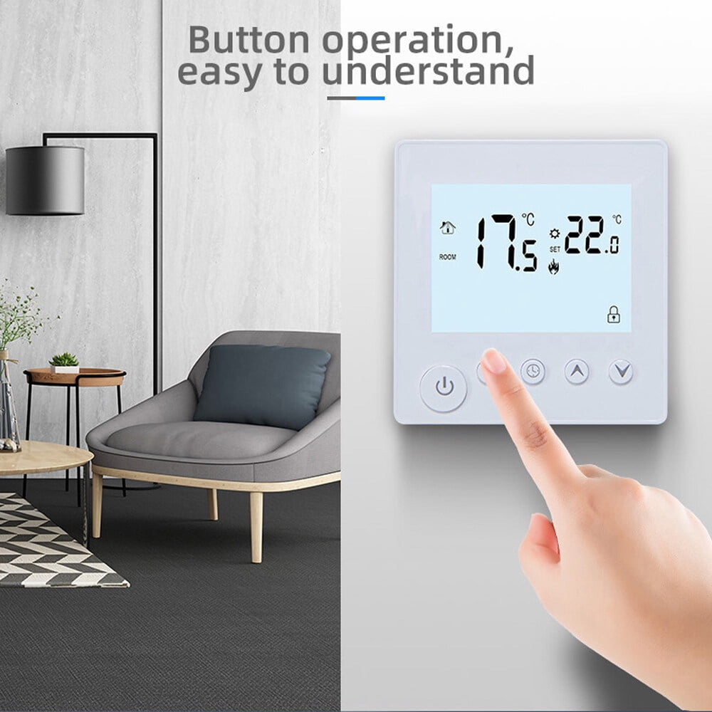 Thermostat,Display Week Time Indoor Temperature Display Temperature Conter Lcd Week Time Indoor Temperature Display Temperature Time Indoor Temperature Display Temperature Manual Dsfen Iuppa