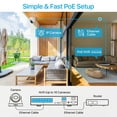 thumbnail image 3 of ZOSI 16 Channel 4K Home Security Camera System, AI-Human-Detection, 4K 16CH NVR with 4TB HDD for 24/7 Recording, 12pcs 4K wired Outdoor PoE IP Cameras, 3 of 5