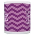 thumbnail image 3 of ThisWear Inspirational I Know the Plans I Have for You 11 ounce 2 Pack Coffee Mugs Purple Chevron, 3 of 4