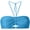 EliteGoogv#Sky Blue, variant on Women One Piece Bikini Top Strapless Bandeau Ruched Front Halter Tie Back Zipper Closure Sexy Modest Solid Color Swimwear Top Separates,Black,2XL