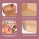 thumbnail image 3 of Matsuzay 100 Uds papel Kraft embalaje de barco caja abierta contenedor para llevar bandeja de servicio impermeable a prueba de aceite bocadillo Mostrada, 3 of 6