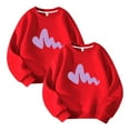 thumbnail image 1 of Posijego Lot de 2 Chandails Molletonnés Filles Garçons Col Rond Manches Longues Chandail Enfants Décontracté Athlétique Coton Chandails Molletonnés, 1 of 2
