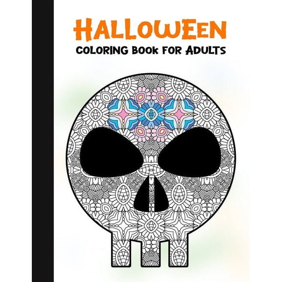 Halloween Coloring Book for Adults: 50 Halloween Illustrations Printed On One Side, Safe For Markers - Fun Craft Activit