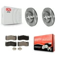 thumbnail image 1 of Transit Auto Front Disc Brake Rotors and Semi-Metallic Pads Kit for Car BMW 135i 135is K8F-103565, 1 of 11