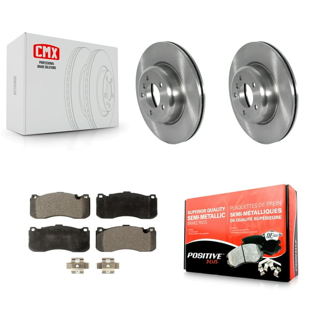 Transit Auto Front Disc Brake Rotors and Semi-Metallic Pads Kit for Car BMW 135i 135is K8F-103565