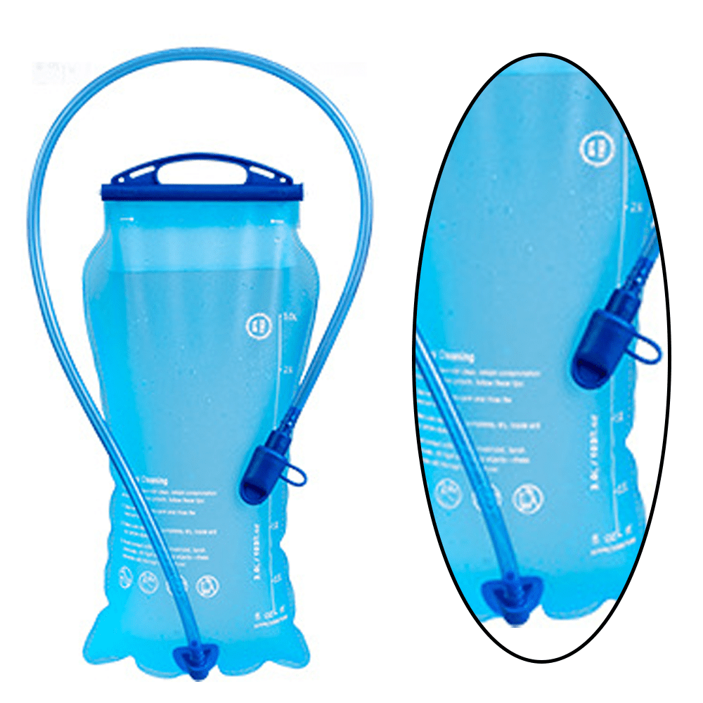 Soft Water Bottle | Shrink As You Drink Soft Flask for Hydration Pack | Folding Water Bottle Ideal