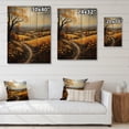thumbnail image 4 of Designart "Countryside Harvest Gold Collage I" Landscape & Nature Print on Natural Pine Wood, 4 of 5