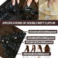 thumbnail image 6 of SEGO Human Hair Double Weft Clip In 100% Remy Human Hair Extensions 8PCS 18 Clips Extra Thick Virgin Human Hair Natural Smooth Full Head, 6 of 9