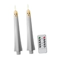 thumbnail image 2 of Velas cónicas sin llama, velas LED decorativas para ventanas, candelabros LED de 27 cm (10,63 pulgadas) con 2 piezas, 2 of 9