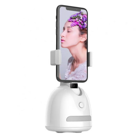 Image of Phone Smart Tracking Selfie Tripod: 【NO APP】 360°Rotation Auto Face Tracker Stabilizer Cell Phone Holder Podcasting|Vlogging|Video Camera Stick Mount for iPhone/Android Phone