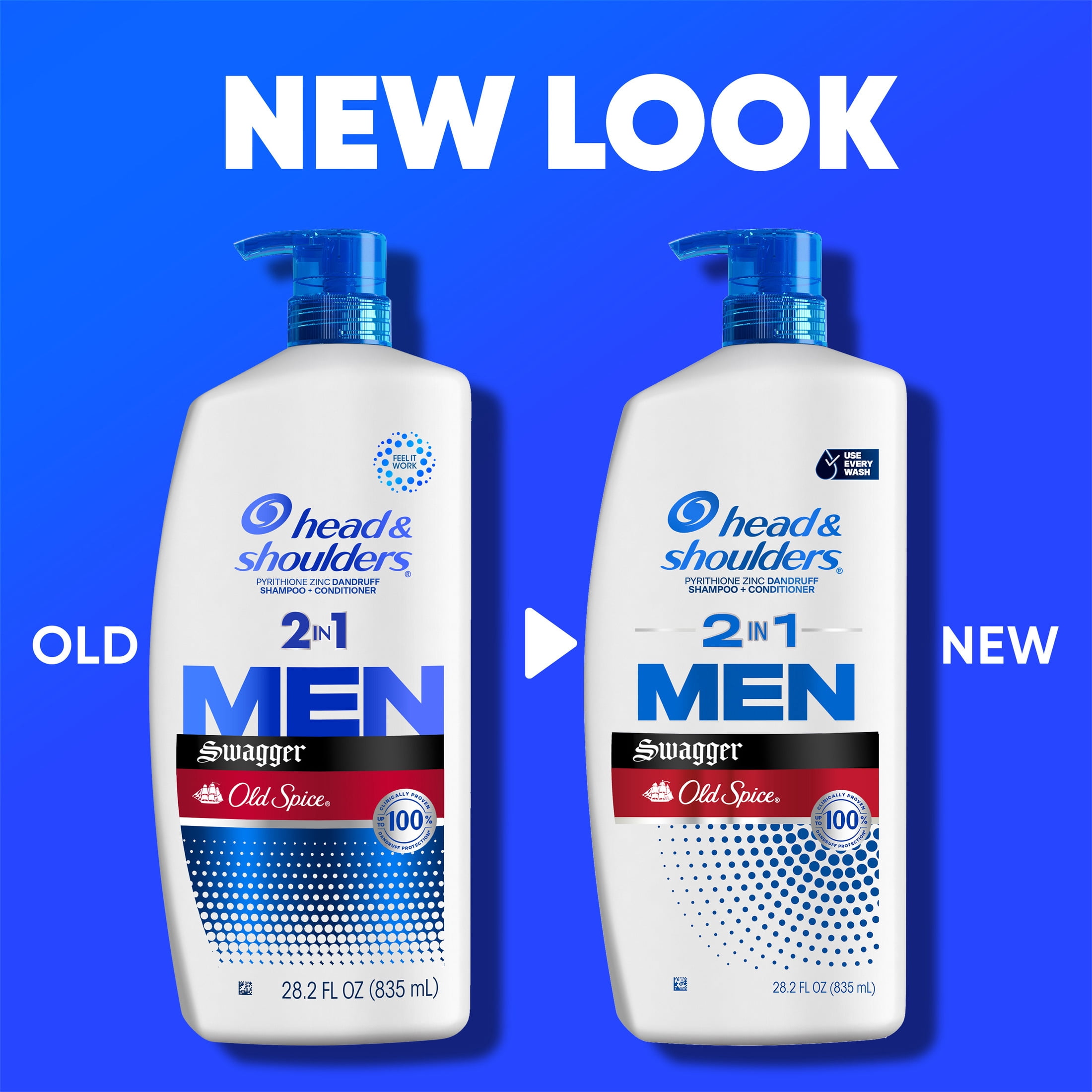 Head and Shoulders Men 2 n 1 Dandruff Shampoo & Conditioner, Old Spice Swagger, 28.2 fl oz