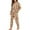 Brown - Deer, variant on DISNIMO Snowflake Print Women Pajama Sets 2 Piece Pj Sets Long Sleeve Sleepwear with Long Pants Round Neck Loungewear Christmas Nightwear, S