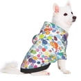 thumbnail image 2 of Fotbe Colorful Watercolor Dots Sudadera con Estampado para Perros Pequeños – Suéter con Capucha para Mascotas, Tela Suave de Forro Polar con Bolsillo-X-Large, 2 of 7
