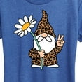 thumbnail image 3 of Instant Message - Leopard Print Gnome Daisy - Women's Short Sleeve Graphic T-Shirt, 3 of 6