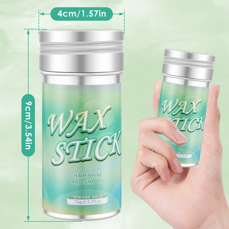 Hair Wax Stick,Wax Stick for Hair Slick Stick,Gel Stick Non-greasy Styling  Cream for Fly Away & Edge Control Frizz Hair 2.7 Oz 