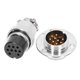 thumbnail image 4 of Kit de enchufe de brida redonda, conector de clavija de aviación, 15 Uds., con cubierta impermeable, 250V, 7A, 4 of 8