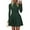 Dark Green, variant on Fall Dresses for Women Elegant Classy Casual Long Sleeve Swing A Line Ruffle Short Homecoming Party Dress