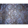 thumbnail image 3 of Silk Brocade Fabric iridescent blue x black 36quot;wide, 3 of 5