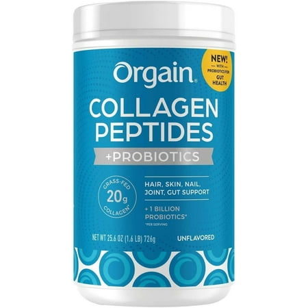 JYLP Collagen +Superfoods with 20 Grams of Grass-Fed Collagen and Vitamin C, Unflavored, 25.6 oz