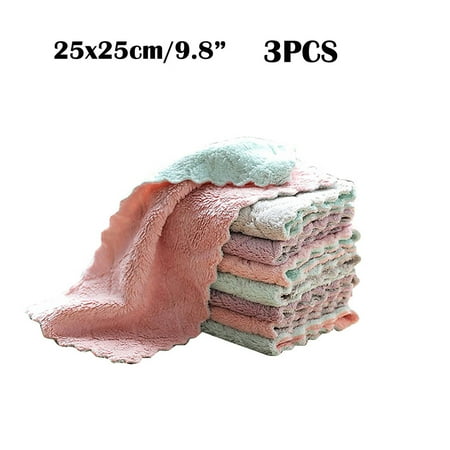 

Follure 1PCS 3PCS 5PCS Random Color Dish Cloths For Towels And Microfiber Dishcloths Dish Washing Dishes