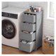 thumbnail image 4 of 2 Pack Bathroom Floor Cabinet, Freestanding Narrow Side Storage Organizer with 4 Drawers & Anti-Tip Kit for Living Room Laundry, Grey, 4 of 4